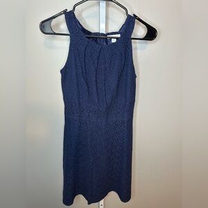 New York & Company Blue Halter Sheath Dress Size 0